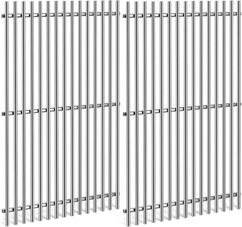 LOCVCDA 19.5" Stainless Steel Cooking Grates for Weber Genesis 300 Series, Weber Genesis Grill Parts for Genesis E310 E320 E330 S310 S320 S330, Replacement Parts for Weber 7528/7524 - Image 1